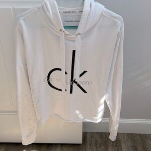 Ck crop hoodie